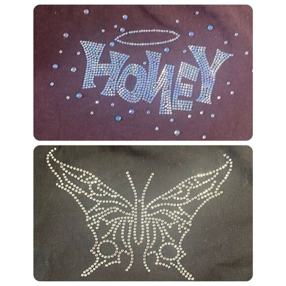 Bundle of 2 Cropped Jeweled Tops XS - Picture 7 of 9